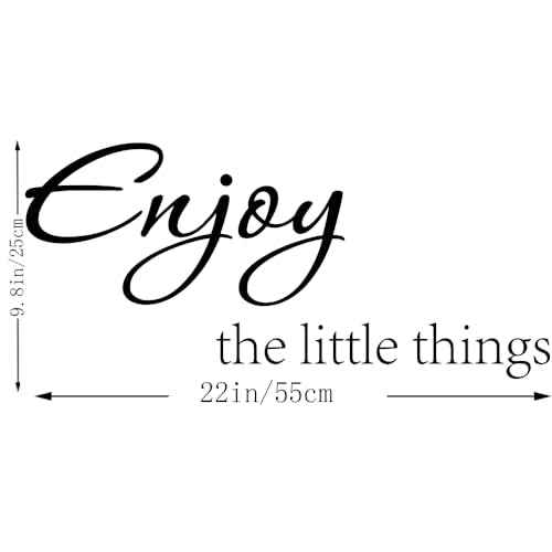Enjoy The Little Things Vinyl Wall Decal Quotes Saying Home Decor Stickers