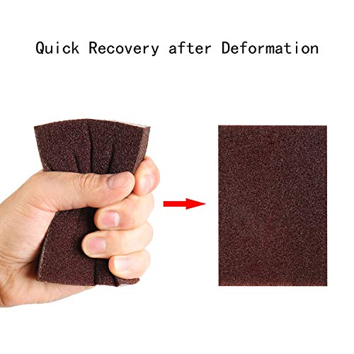 YAROMO Sanding Sponge for Epoxy Glitter Tumblers, 4 Pack Epoxy Grinding Blocks Apply to Remove Smudges and Bumps, Superfine Epoxy Refinishing Papers for Making Glitter Tumbler Cups