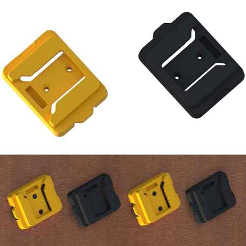 Battery Rack Compatible with DeWalt 20V Battery Holder, Battery Garage Tool, for Dewallt 20v Tools, Wall Displlackay Hook Holder (20PCS, Black)