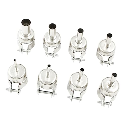 8Pcs Heat Gun Nozzle Tips,Hot Air Nozzle Kits for Hot Air Soldering Station£¨3/4/5/6/7/8/10/12mm