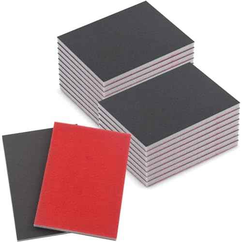 20 Pcs 800 Grit Sanding Sponge, Wet Dry Sanding Block Sandpaper Sponge, Soft Foam Sand Block Washable & Reusable Sanding Pads for Metal Wood Drywall Polishing