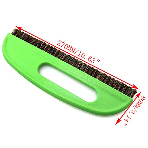 Wallpaper Paste Brush 270x80mm/10.63x3.15inch Horse Hair Wall Paper Smoothing Brush Wall Paste Smoothing DIY Decorating Smoother Tool Green