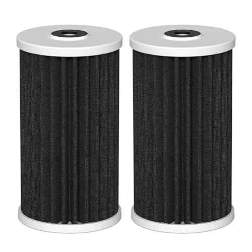 4.5"x10" 5 Micron Carbon Sediment Water Filter Replacement Cartridge Compatible with AO Smith, Whirlpool, Omni, Culligan Whole House Filtration Systems - AO-WH-PREL-RCP, 2 Pack