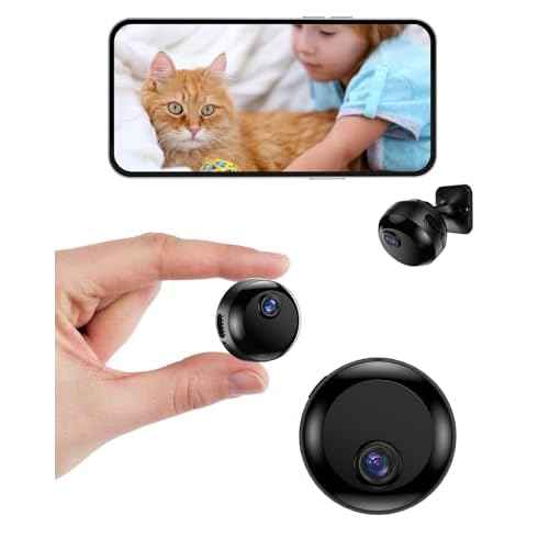 Mini Camera Wireless 1080P Wi-Fi Hidden Camera for Indoor Security Pet Monitoring, Motion Detection & Night Vision Nanny Cam Pet Cameras