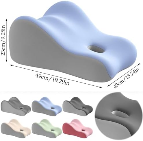 Couples Butt Cushion Pillow for Intimacy, Low-Profile Ergonomic Memory Foam Pillow for Bed, Home Pillows for Sitting and Lying, Recovers After Impact, Provides Intimacy Support (Green-Large)