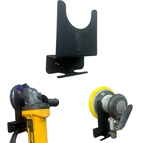 Angle Grinder Holder Tool Wall mount Bracket for 5inch Grinder, 1pc Impact Wrench Wall Holder, Angle Grinder Storage Rack for Angle Grinders, Cutters, Polishers etc