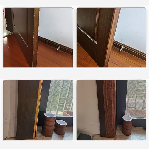 2.2 Inch x 15 Feet Brown Wood Grain Repair Tape for Wood Surfaces, Waterproof, DIY, Arts and Craft