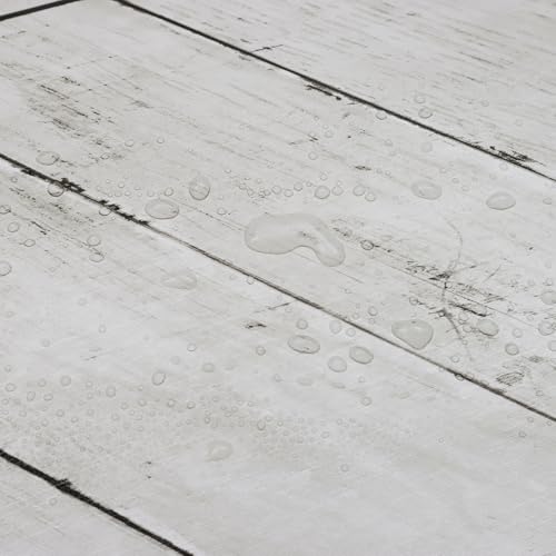 CiCiwind Wallpaper Peel and Stick White Grey Wood Wallpaper Distressed Wood Textured Contact Paper Herringbone Self Adhesive Removable Wallpaper for Bathroom Cabinets Decor 78.7"¡¿16.8"