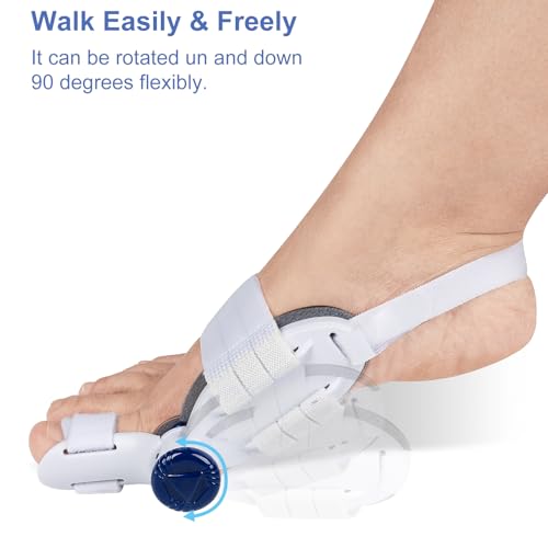 Adjustable Bunion Corrector for Women Big Toe Bunion Corrector for Men Adjustable Fit for All Foot Sizes (White)