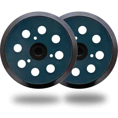 2 Pack 5 Inch 8 Hole Replacement Sander pad for Porter Cable 343, 343k, 390, 390K, 382, 343VSK Orbital Sander -5" Hook and Loop Sanding Pad for Woodworking or Automotive Sander