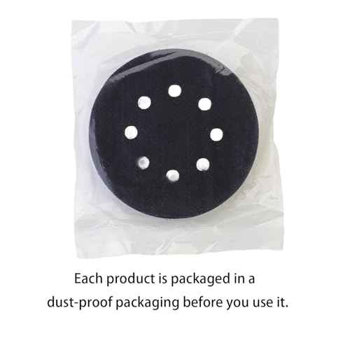 IPELY 5 Pack 5 Inch 8 Holes Foam Interface Pad Surfprep Foam Sanding Pads for Buffer (5 Pack)