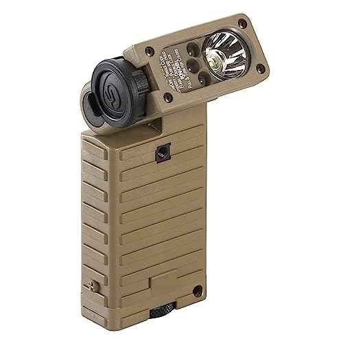 Streamlight 14008 Sidewinder 55-Lumens LED Aviation Waterproof Flashlight with (2) AA Alkaline Batteries in Box, Coyote