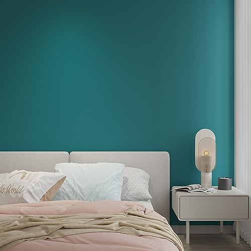 Livelynine Teal Wallpaper Peel and Stick Teal Contact Paper for Cabinets Desk Removable Green Blue Wallpaper Stick on Wall Paper Roll for Bedroom Adults Kids Room Girls Boys Dorm 15.8x78.8 Turquoise
