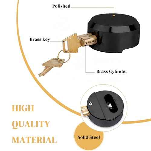 2 Pack Van Door Locks Keyed Alike, 73mm Heavy Duty Solid Steel Hidden Shackle Padlock and Hasp Set, with 4pcs Keys and 80mm Screws for Vans, Trucks, Gates, Trailer Black