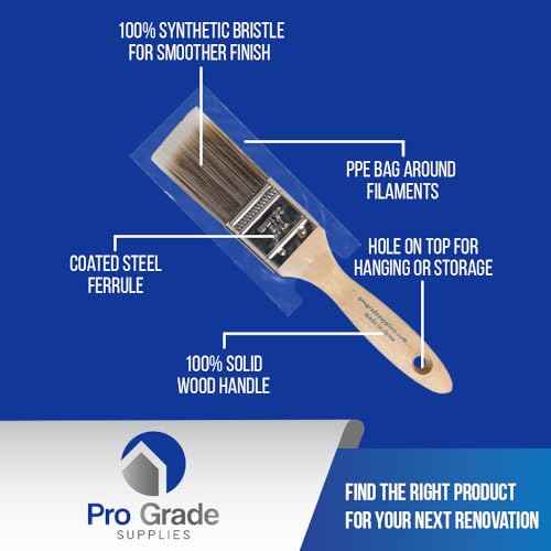 Pro Grade - Paint Brushes - 3Ea 1.5" - Brush Set