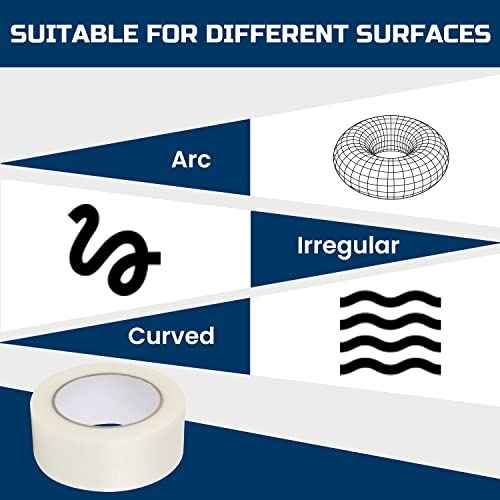 Lichamp Clear Duct Tapes Heavy Duty, Waterproof No Residue Clear Duct Tape for Packaging Taping Sealing Repairing Tying, Thick & Wide Tape for DIY or Commercial Use, 2 inches x 25 Yards