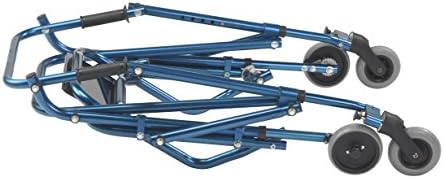 Drive Medical Nimbo 2G Mobility Aid Lightweight Posterior Walker with Seat, Medium, Knight Blue