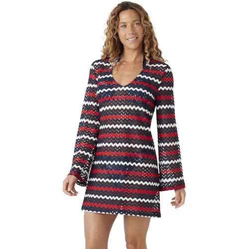 Nautica Women's Bikini Cover-up Dress ? Swimsuit Cover-Ups for Beach, Poolside, Resort Wear, Summer Dress