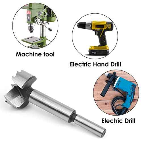 1-7/8 Inch Forstner Bit - Forstner Drill Bit 1-7/8" for Wood by Round Shank