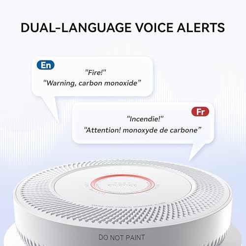 SITERWELL Hardwired Interconnected Smoke and Carbon Monoxide Detector, 10 Year Product Life Alarm Smoke Carbon Monoxide Detector with 2 AA Batteries Back Up, Smoke and CO Detector Voice Alert,1 Pack