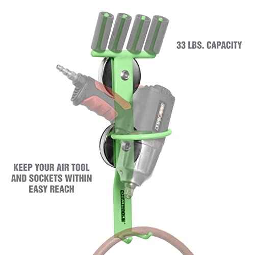 OEMTOOLS 23120 Heavy Duty Magnetic Hook, Magnetic Tool Organizer, Air Tool Holder, Drill Holder and Socket Holder, Heavy-Duty Shop Accessories for Garage