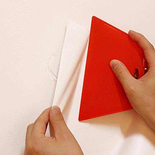 Smoothing Tool-Wallpaper flexible Smoothing Tools, Plastic Spreader Scraper for Adhesive Contact Paper Application Installing Window Film Craft and Painting (4 Pack)