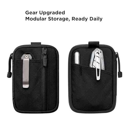 ALPAKA HUB Pouch Pro EDC Organizer - Small Tool Pouch for Electronics, Cables with YKK Zipper, Daily Use and Travel - Axogrid 300D Weatherproof UV Resistant Fabric