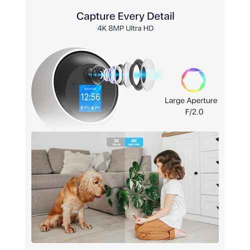 ZOSI 4K Pan/Tilt Smart Security Camera Indoor,Plug in 2.4/5GHz WiFi Camera,2 Way Video, Motion Tracking,8MP Baby/Pet Dog Monitor with Phone app, C519M8 360¡ÆView Home Cam, Cloud & Memory Card Storage
