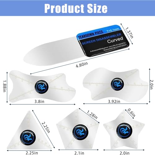 6PCS Ultra Thin 0.1mm Professional Elbow Pry Knife Repair Steel Opening Tool Repair Screen