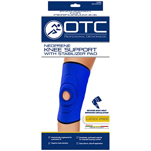 OTC Knee Support, Encircling Stabilizer Pad, Neoprene, Blue, 3X-Large