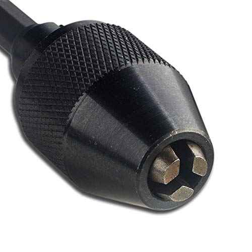 Yakamoz 1/4-Inch Hex Shank 0.6-6.5mm Keyless Drill Chuck Conversion Tool Quick Change Adapter Converter Chuck