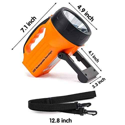 10 Watt 1000 Lumens LED Rechargeable Spotlight Flashlight