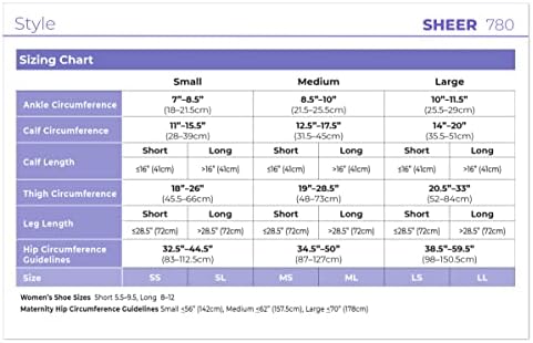 Sigvaris Style Sheer 780 Women’s Closed Toe Knee-High Moisture Wicking Stockings - Light & Comfortable Compression Stocking 20-30mmHg to Relieve Vein Issues