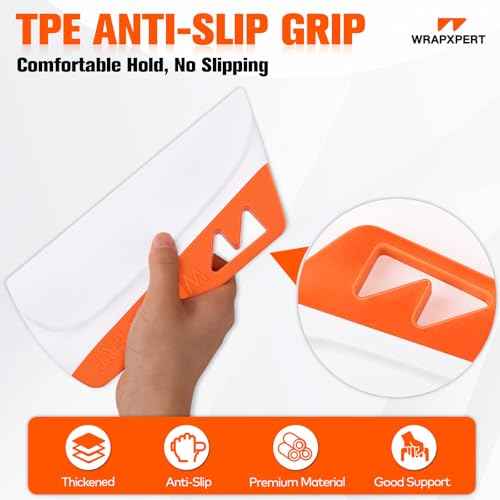 WRAPXPERT Wallpaper Smoothing Tool, Wallpaper Squeegee for Peel and Stick, 7.87 Inch Smoothing Squeegee Smoother for Wall Paper Applying, Adhesive Contact Paper, Backsplash, Window Film Installation