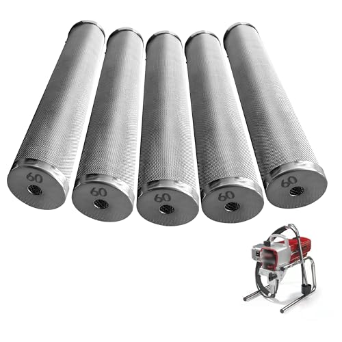 5 Pack 730-067 60 Mesh Fluid Manifold Filter Compatible with Titan Impact 440, 740, 1040i, 640i, 840i, Elite 2000, PowrPin 3500, 5500, and More Models Paint Sprayer Filter