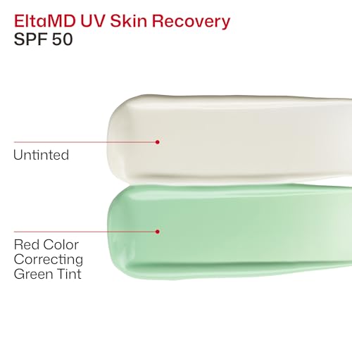 EltaMD UV Skin Recovery 100% Mineral Sunscreen, SPF 50, Redness Correcting Face Sunscreen, Safe for Sensitive Skin, 1.7oz
