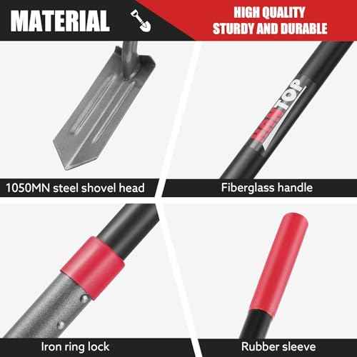 4-Inch Trench Shovel Trenching Spade Irrigation Shovel Narrow Spade Trench Digger Tool,57 inches