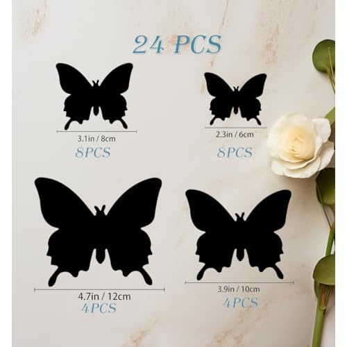 Butterfly Wall Decor, 24 PCS 3D Butterflies Stickers£¬Art Decor Wall Stickers for Party Decorations, Babys Bedroom
