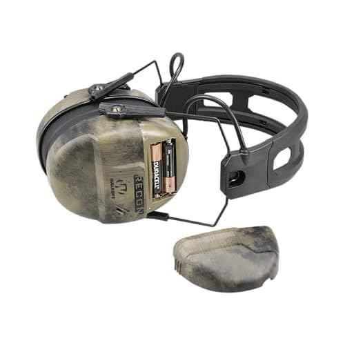 Walker's Recon Digital Muffs - Durable IPX4 Resistant Shooting Hearing Protection Electronic Muffs, 2 AAA Batteries Included