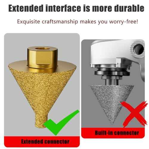 Brocas para cerami catile cutter Diamond bevel chamfering drill bit, tile cone for enlarging hole diameter trimming, suitable for tile, granite, marble, porcelain, wood, stone, with M10 thread 4 sizes
