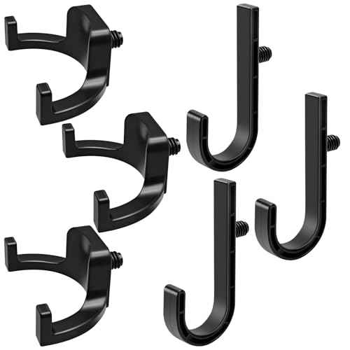 6Pcs Storage Shed Hooks for Suncast/Craftsman, J-Shape and U-Shape Suncast Shed Accessories, Premium ABS Garden Garage Storage Organization, Shed Shelves for Hanging Shed Organization Supplies