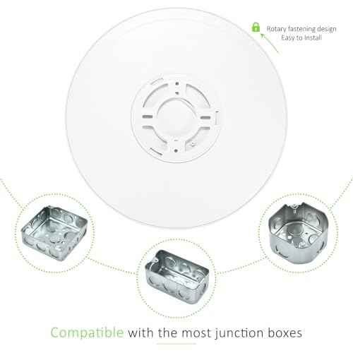 6 Pack LED Flush Mount Ceiling Light, 24W Ultra Thin Round White 3000k/4000k/6500k 3 Color Temperatures Adjusted 12 Inch Modern Ceiling Lights for Bedroom Bathroom Kitchen