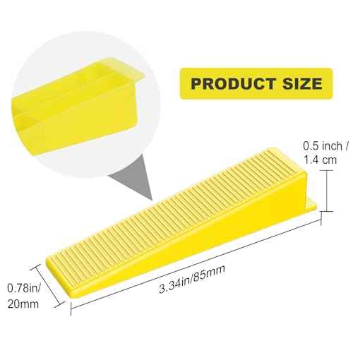 DGSL Tile Leveling System Tile Wedges, 600PCS Reusable Tile Leveling Wedges for 1/8", 1/16", 1/32" Tile Spacers, Tile Leveling Clips and Tile Leveler Installation