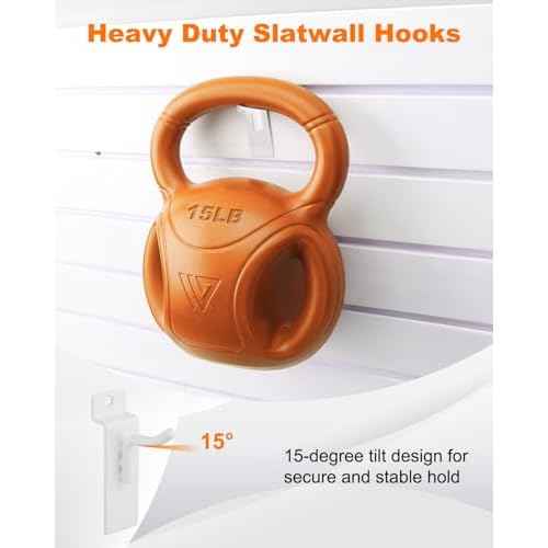 1" Slatwall Hooks, White, 30 Pack Slat Wall Paneling Display Hooks, Slatwall Accessories for Retail Home Efficient Storage