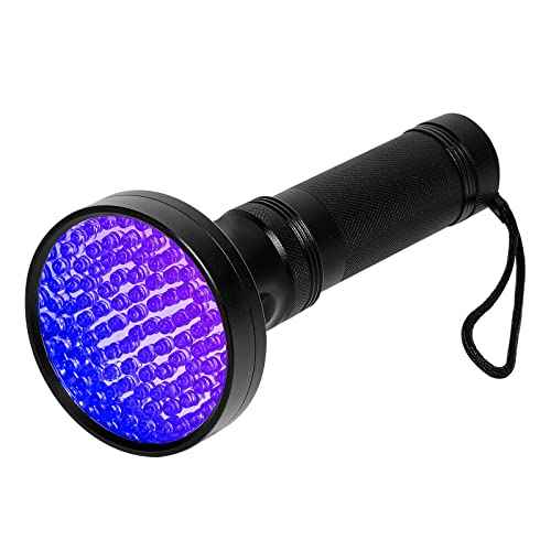 Black Light UV Flashlight, 100 LED Blacklight Flashlights 395 nM Pet Urine Detector for Cat Urine, Stains, Bed Bug, Batteries not Included (100 LED)