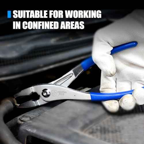 Multi-Directional Hose Clamp Pliers, Multi Directional Universal Automotive Repair Plier for Fuel Lines, Radiator Hoses, Hold Clamps