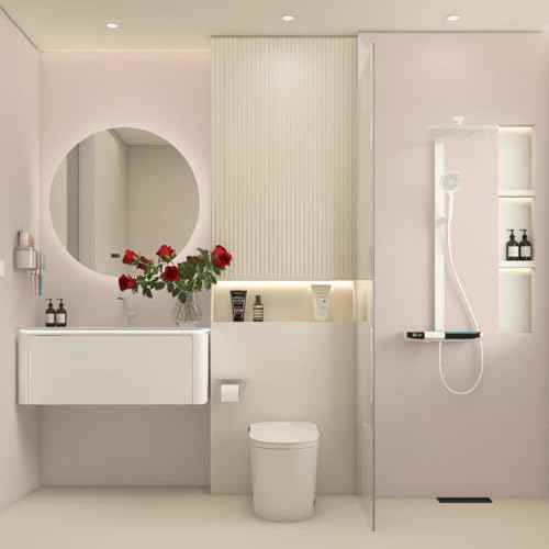 Light Pink Wallpaper Peel and Stick Pink Contact Paper 15.7inch x 118.1inch Pure Pink Peel and Stick Wallpaper Shelf Liner Bedroom Self Adhesive Decorative Paper Cabinets Removable Vinyl