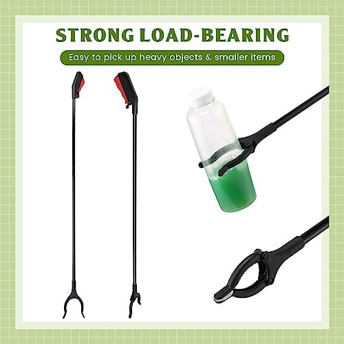 Norme 6 Pcs Grabber Reacher Tool Bulk, 31.5" Long Handle Trash Picker for Elderly, Lightweight Handy Aid Nonslip Claw Grabber for Arm Extension 360 Rotating Pickup Stick