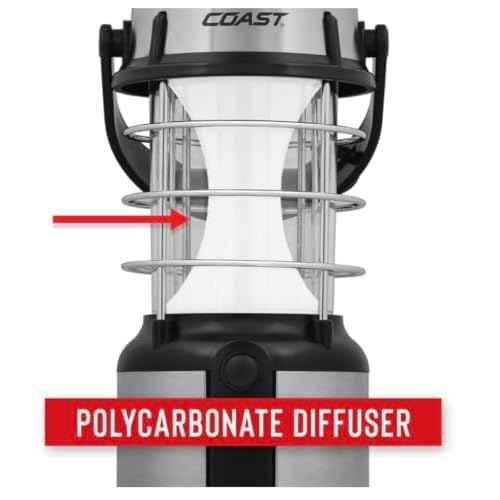 COAST¢ç EAL17 460 Lumen LED Emergency Area Light, 50 Hour Runtime, Dual Color, 4 x D, Multicolor
