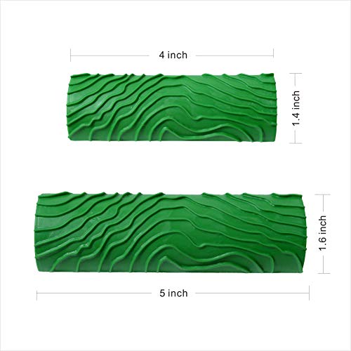 Wood Graining Painting Tool, Rubber Empaistic Wood Grain Tool Household Wall Art Paint(MS8L)